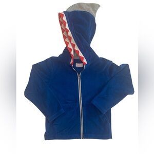 VGUC Hanna Andersson Shark Swim Cover Hoodie 6/7